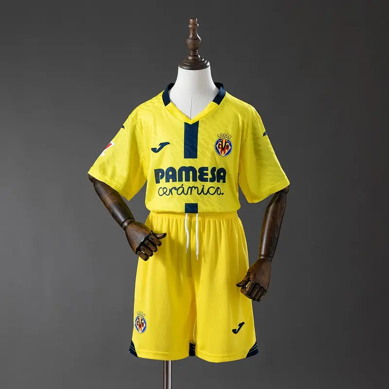 Villarreal 25/26 Home Kids Kit Jersey Size 16-28