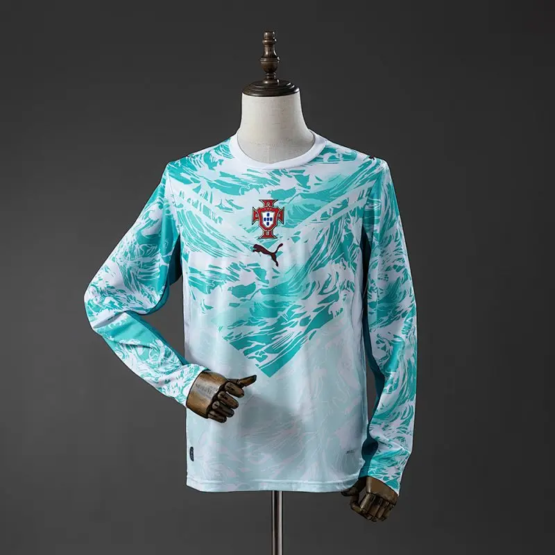 Camiseta Portugal 2026 Segunda Equipación Manga Larga S-4XL7