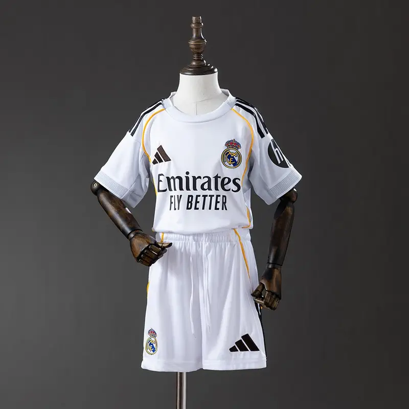 Real Madrid 25/26 Home kids kit Jersey SZIE 16-28