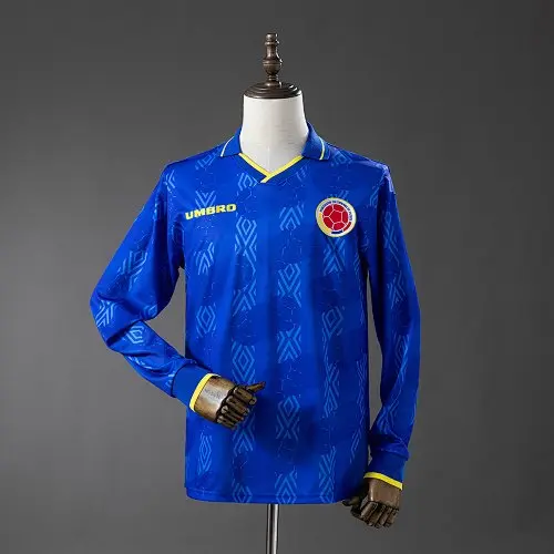 Colombia 1994 Segunda Equipación Camiseta Manga Larga S-XXL6
