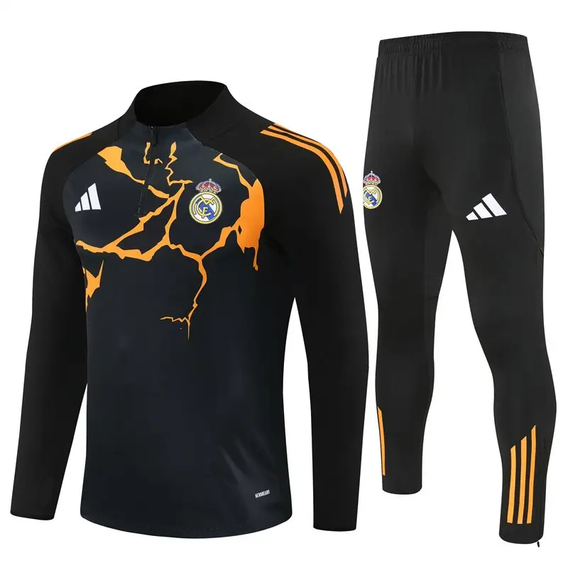 2526 Real Madrid Negro Naranja [Estilo Camuflaje] 19