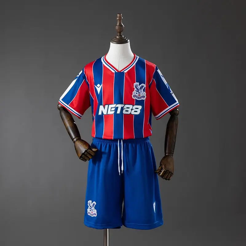 Crystal Palace 25/26 Home Kids Kit Jersey SIZE 16-28