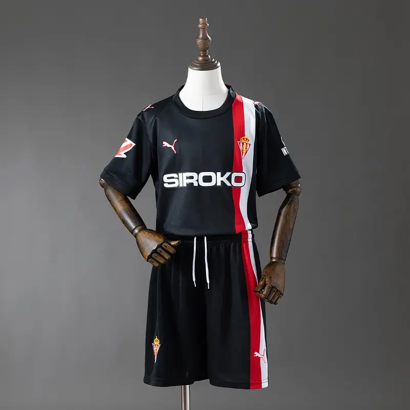 Sporting Gijon 25/26 Away Kids Kit Jersey Size 16-28