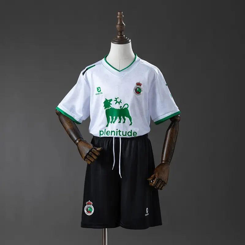 Racing Santander 25/26 Home Kids Kit Jersey Size 16-28